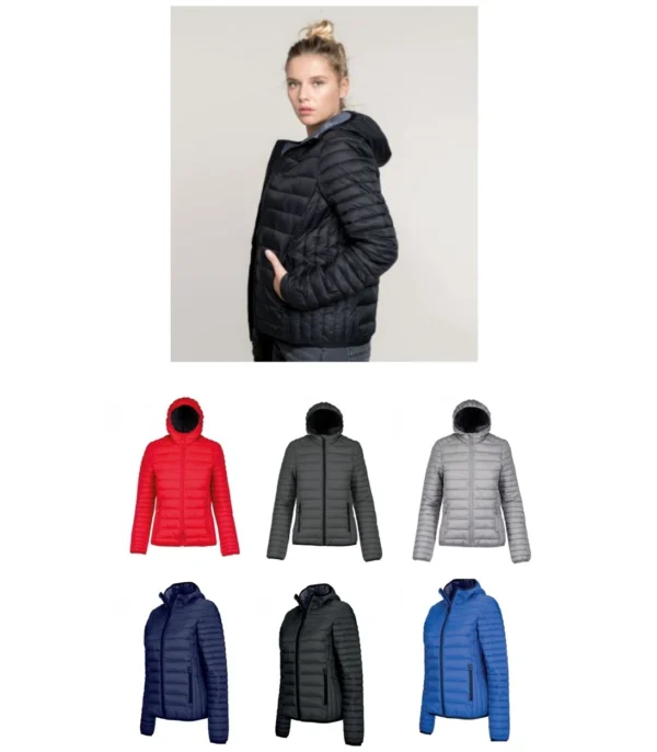 Kariban KB6111 Ladies Lightweight Hooded Padded Jacket